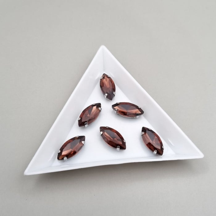 Stras Frunza Wine red 7x15mm [1]