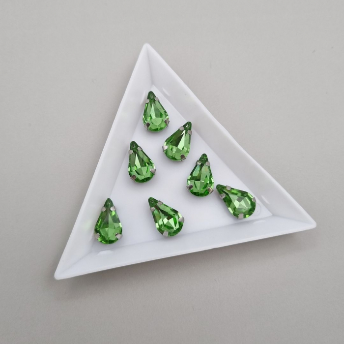 Stras Lacrima Peridot 8x13mm [1]