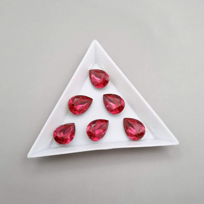 Stras Rasina - Rose Red Opal 10x14mm [1]