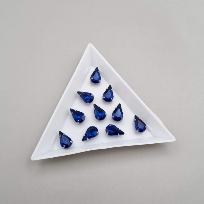 Stras Lacrima Safir 6x10mm [1]