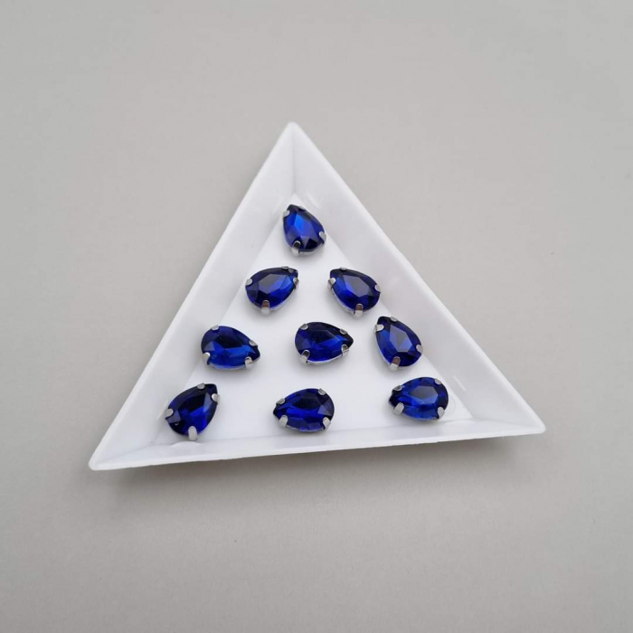 Stras Lacrima Safir 7x10mm [1]