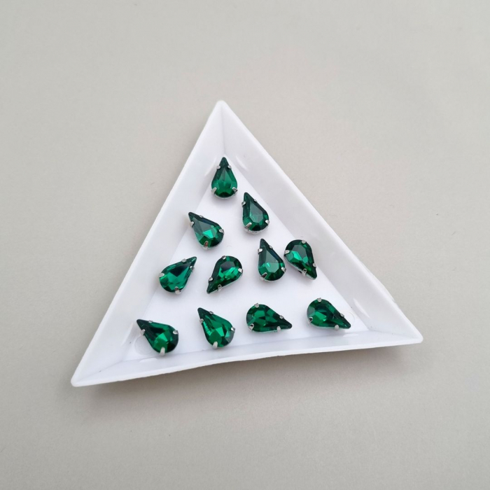 Stras Lacrima Smarald 6x10mm [1]