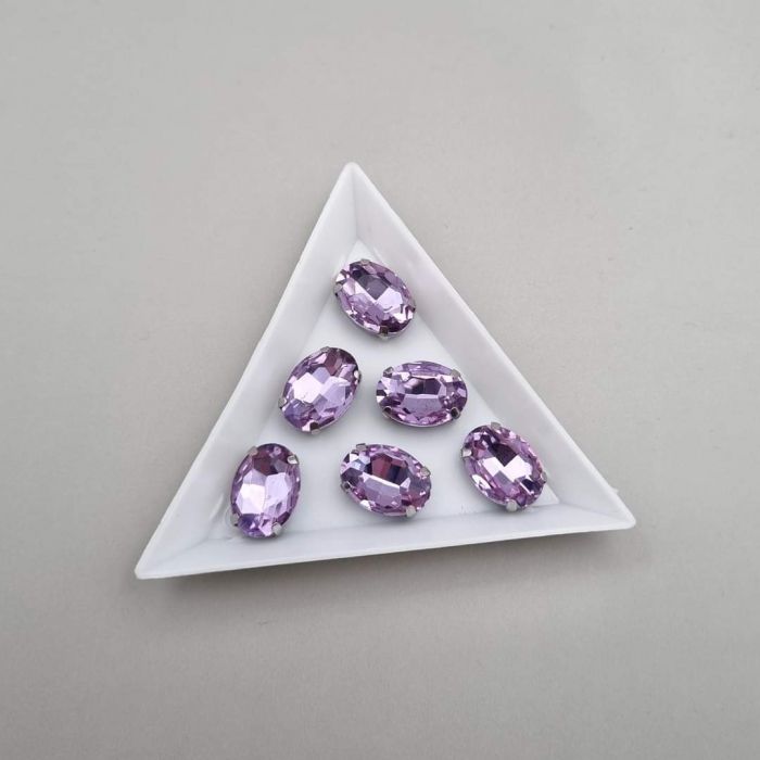 Stras Oval Violet 10x14mm [1]