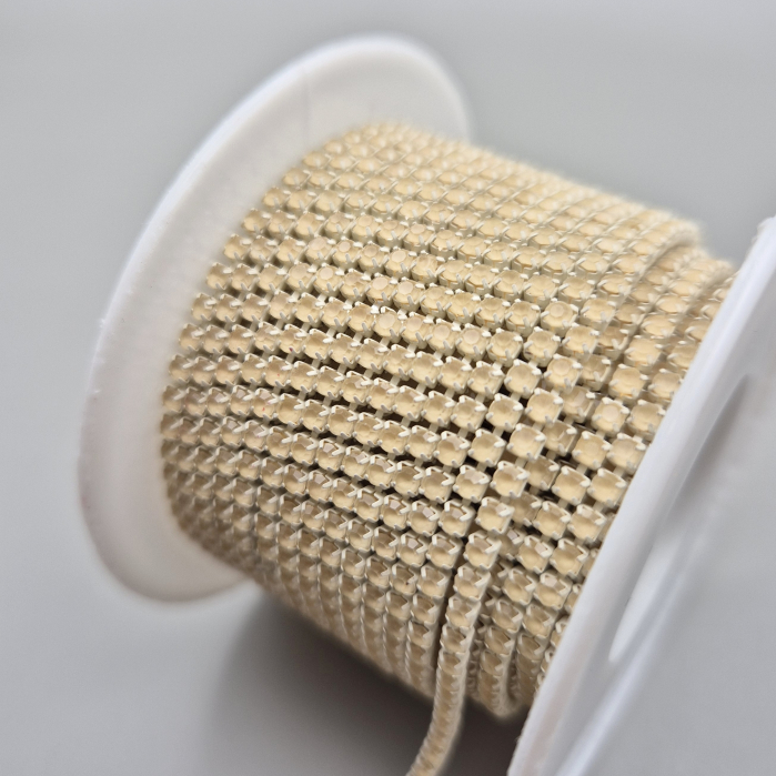 Lant strasuri 2mm nude mocha [2]