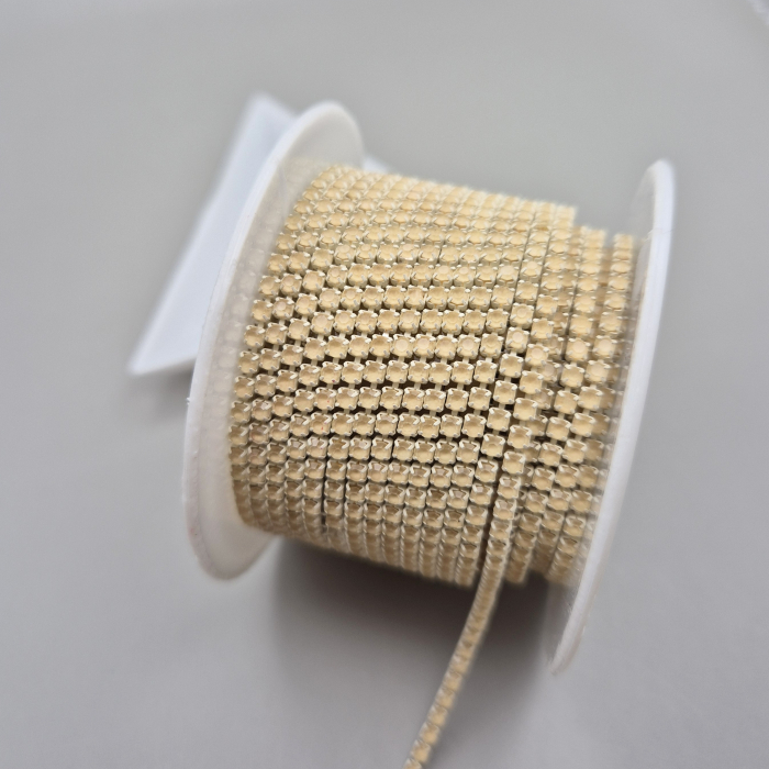 Lant strasuri 2mm nude mocha [1]