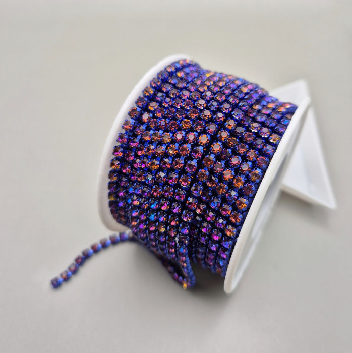Lant strasuri sapphire volcano 3mm [1]