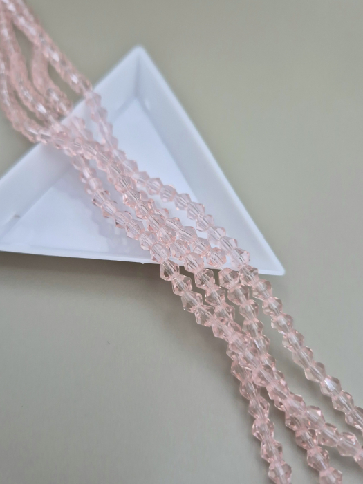 Margele 4mm biconice roz [1]