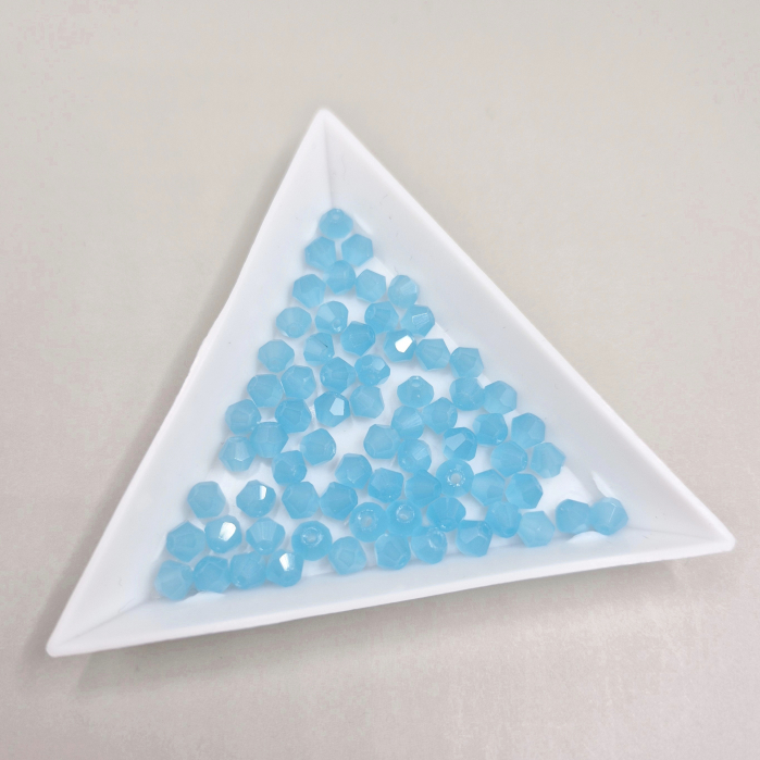 Margele Biconice 4mm Bleu mat [1]