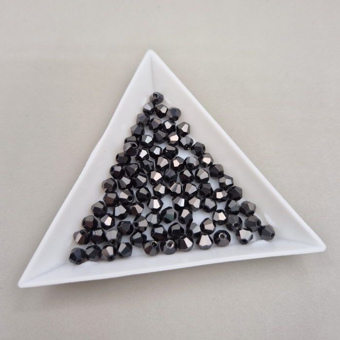 Margele Biconice 4mm Maro inchis met [1]