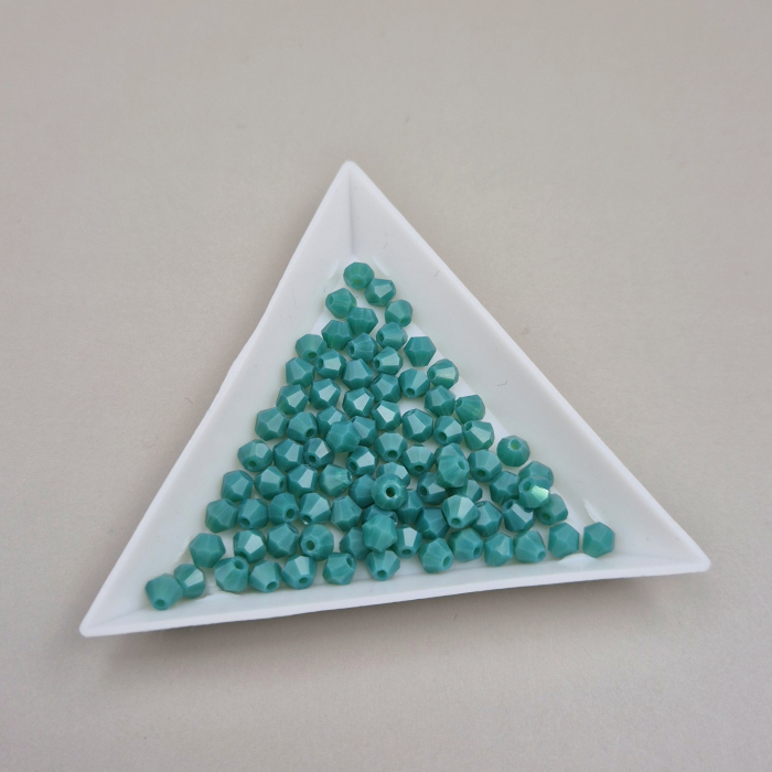 Margele Biconice 4mm Turcoaz opac [1]