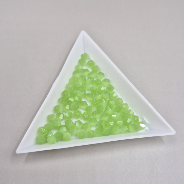 Margele Biconice 4mm  Verde mat [1]