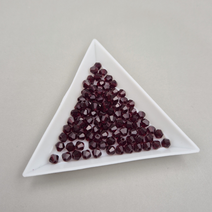 Margele Biconice 4mm Visiniu [1]
