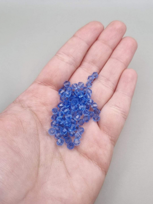 Margele Biconice Bleu 4mm [1]