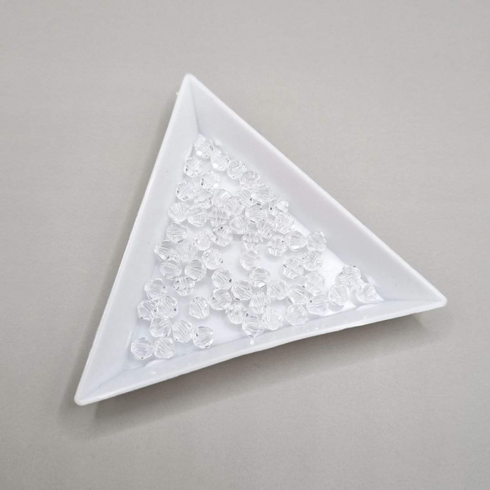 Margele Biconice Clear 4mm [1]