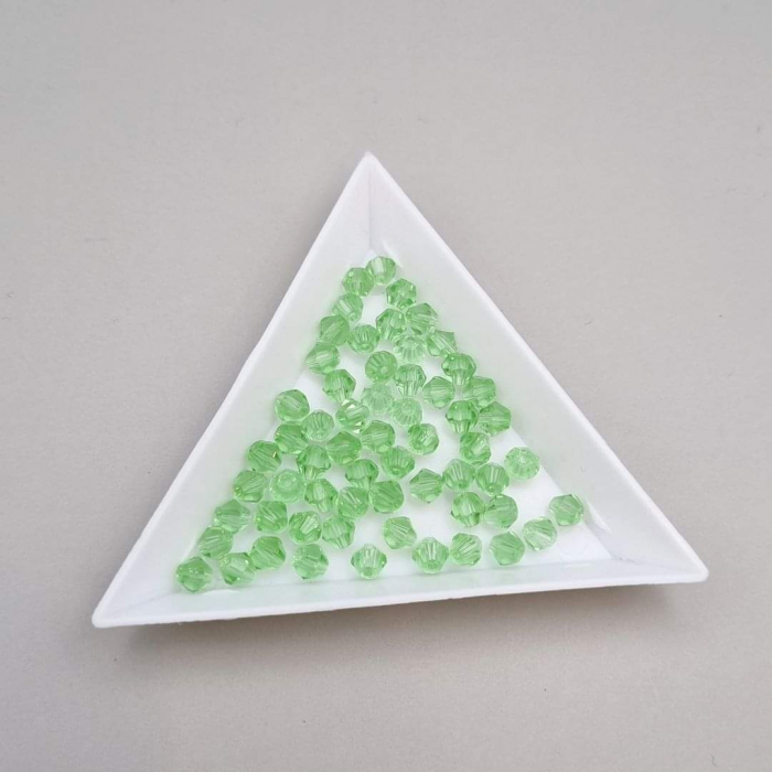 Margele Biconice Verde deschis 4mm [1]