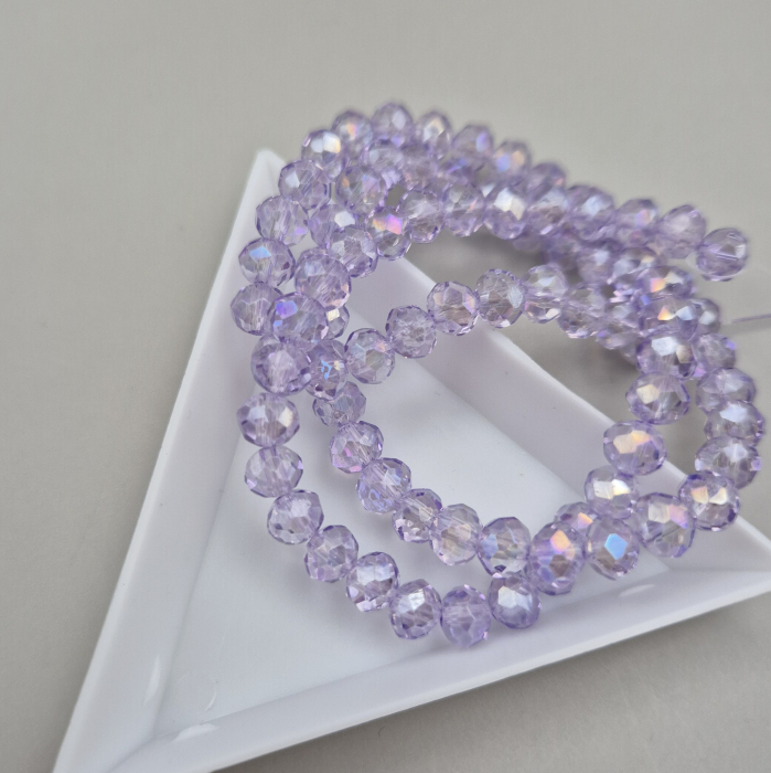 Margele fatetate 6x4mm violet AB [1]