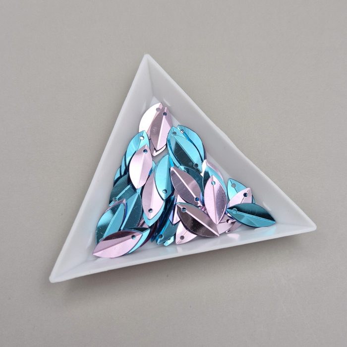 Paiete indoite 6x14mm mix Violet - bleu oglinda [1]