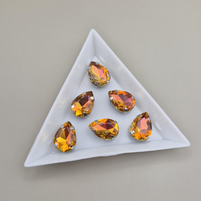 Stras 10x14mm yellow RB [1]