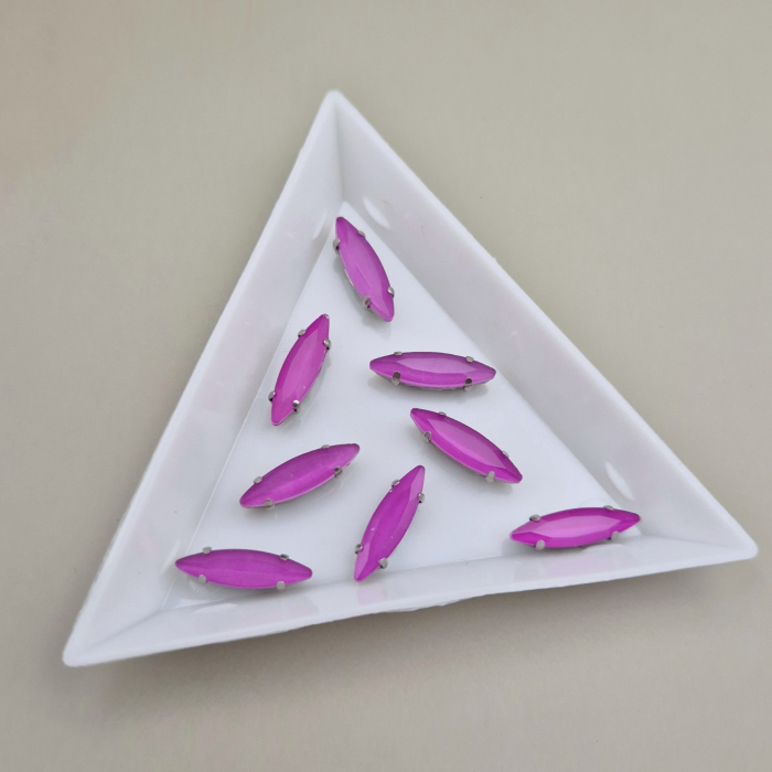 Stras 4x15mm frunza Fucsia jelly [1]