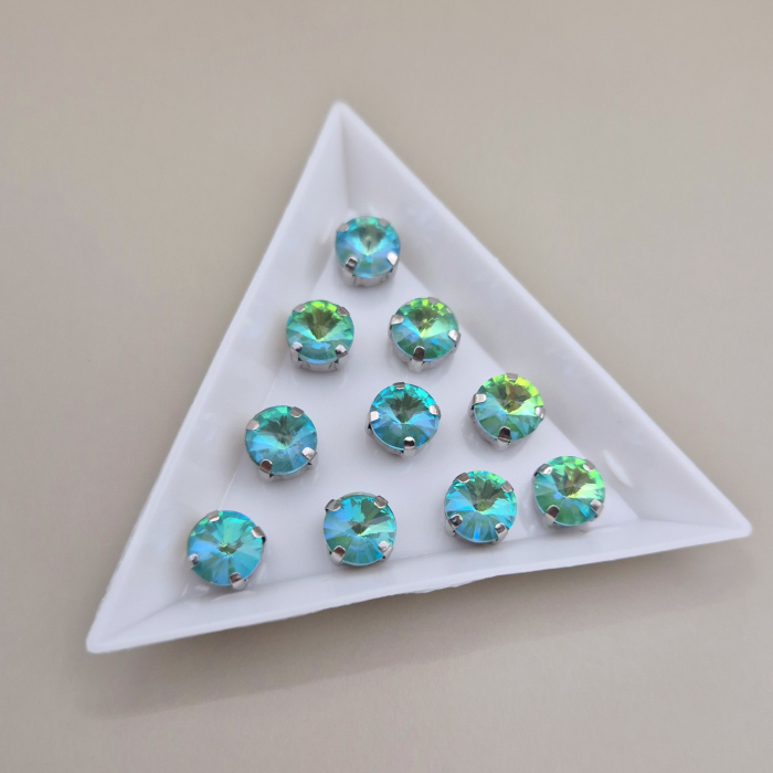 Stras 8mm rotund smarald AB [1]