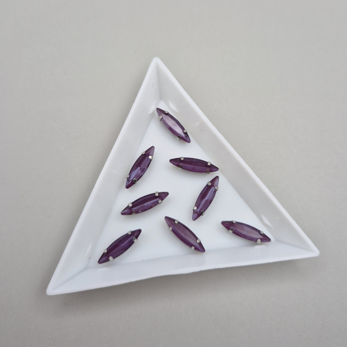 Stras Frunza 4x15mm Ametist satin [1]