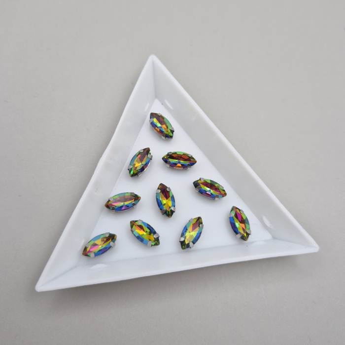 Stras Frunza 5x10mm multicolor [1]