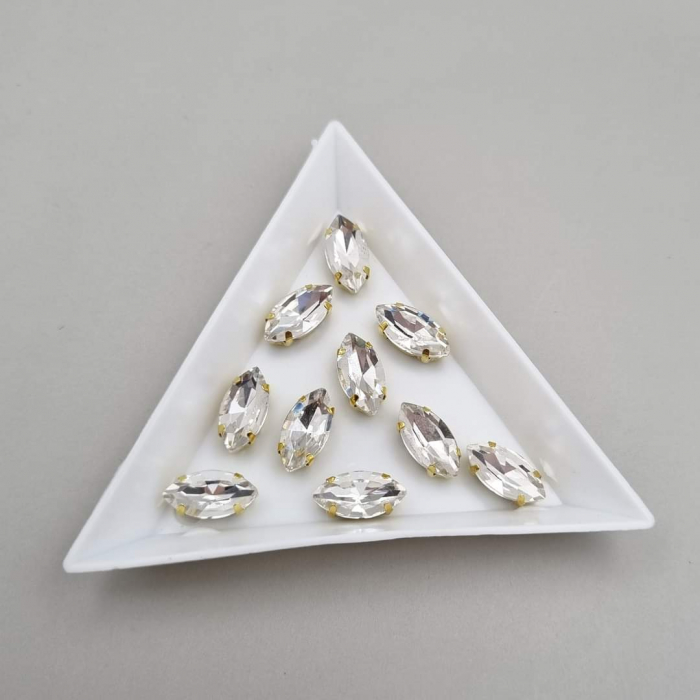 Stras Frunza 6x12mm Clear [1]