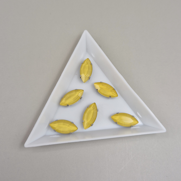 Stras 7x15mm frunza Topaz jelly [1]