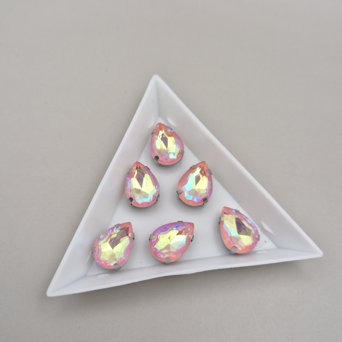 Stras Lacrima 10x14mm Peach AB [1]