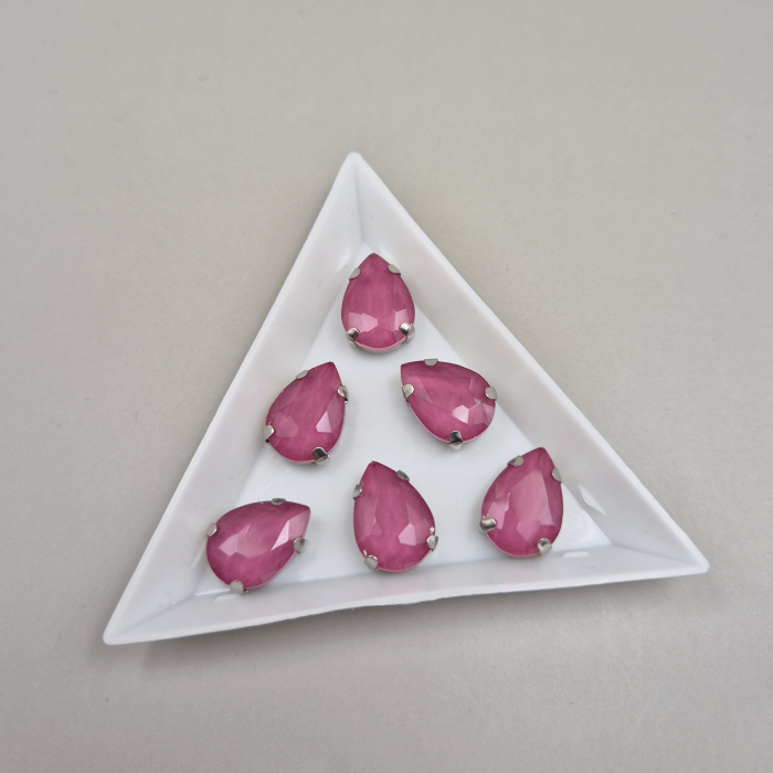 Stras Lacrima 10x14mm Roz [1]