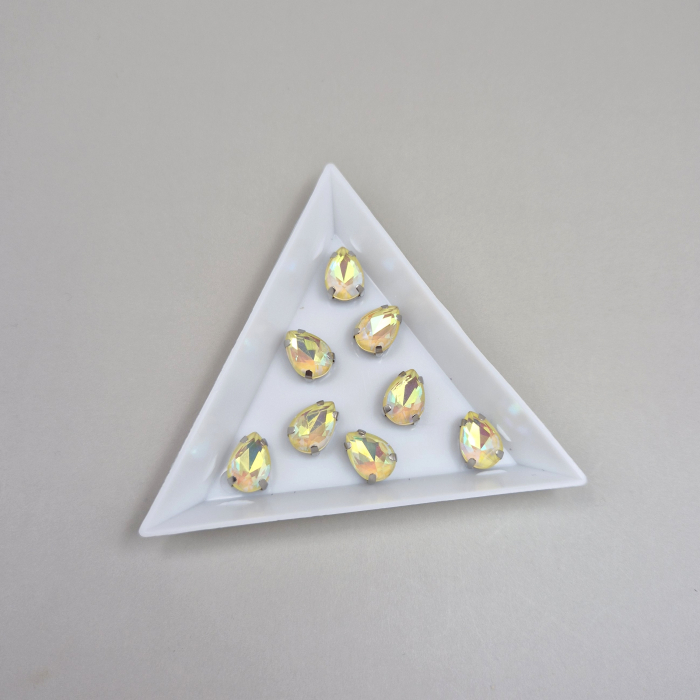Stras lacrima 7x10mm Jonquil AB [1]