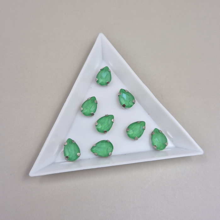 Stras lacrima 7x10mm Smarald Jelly [1]