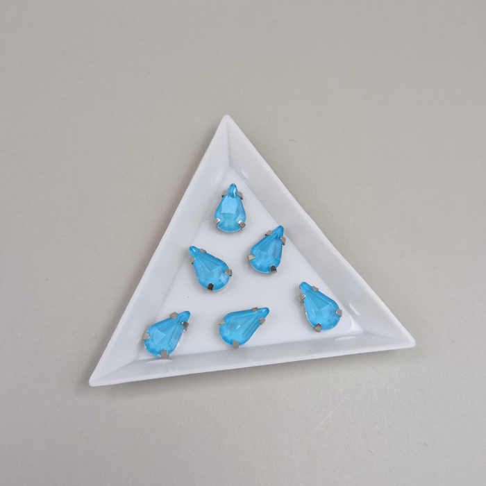 Stras lacrima 8x13mm Aquamarine Jelly [1]