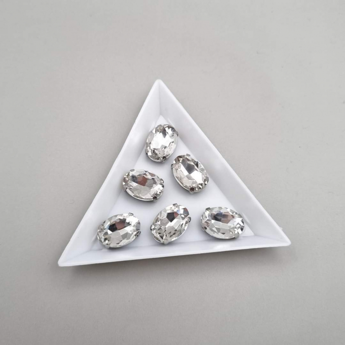 Stras Oval 10x14mm Clear [1]