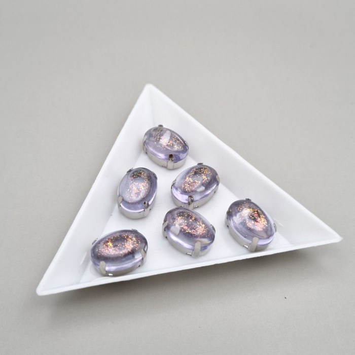 Stras rasina 10x14mm Violet sclipici [1]