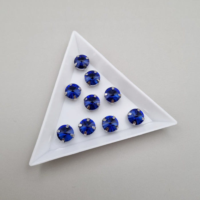 Stras rotund safir 8mm [1]