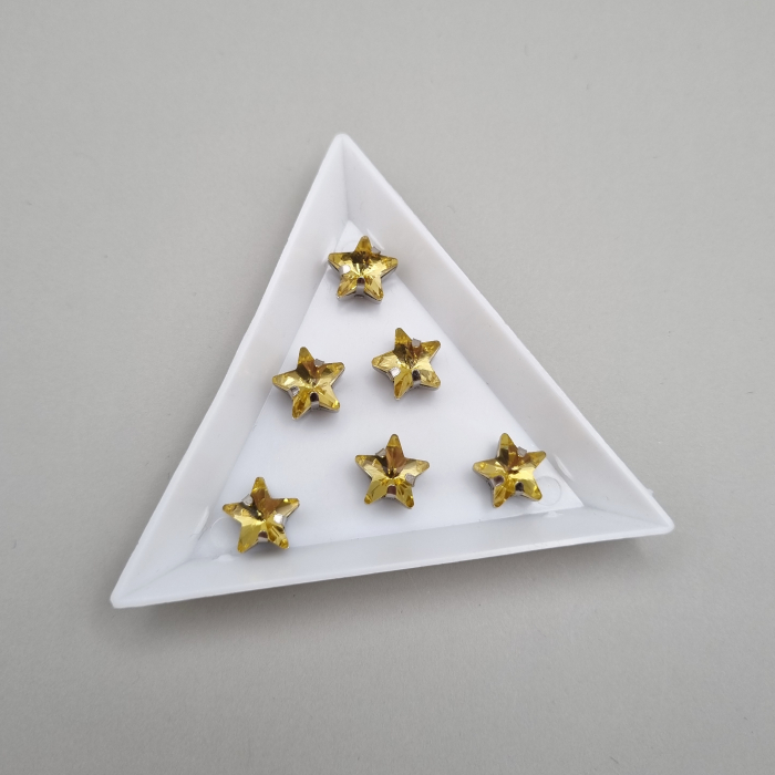 Stras stea 10mm topaz [1]