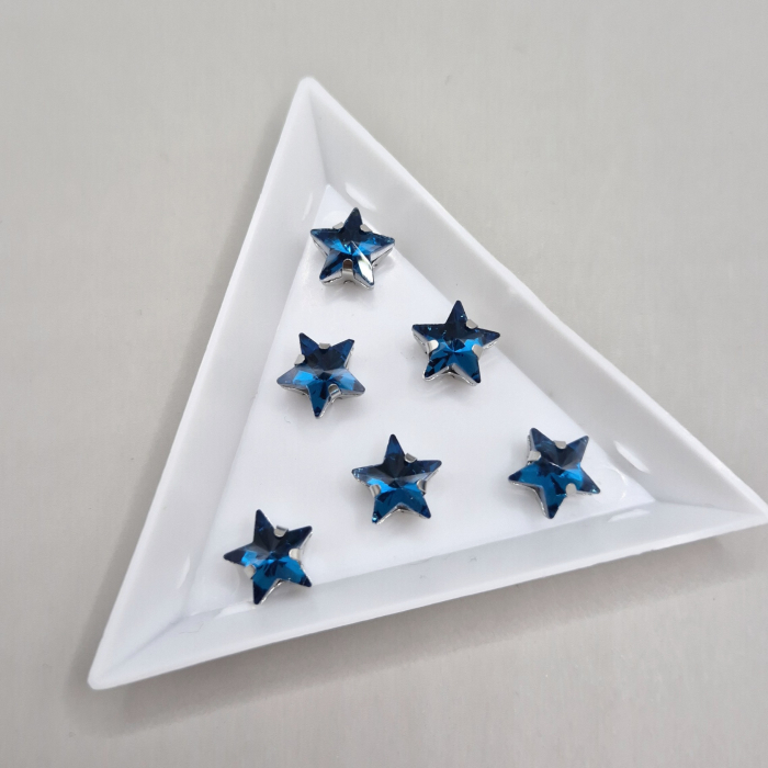 Stras stea 10mm albastru turcoaz [1]