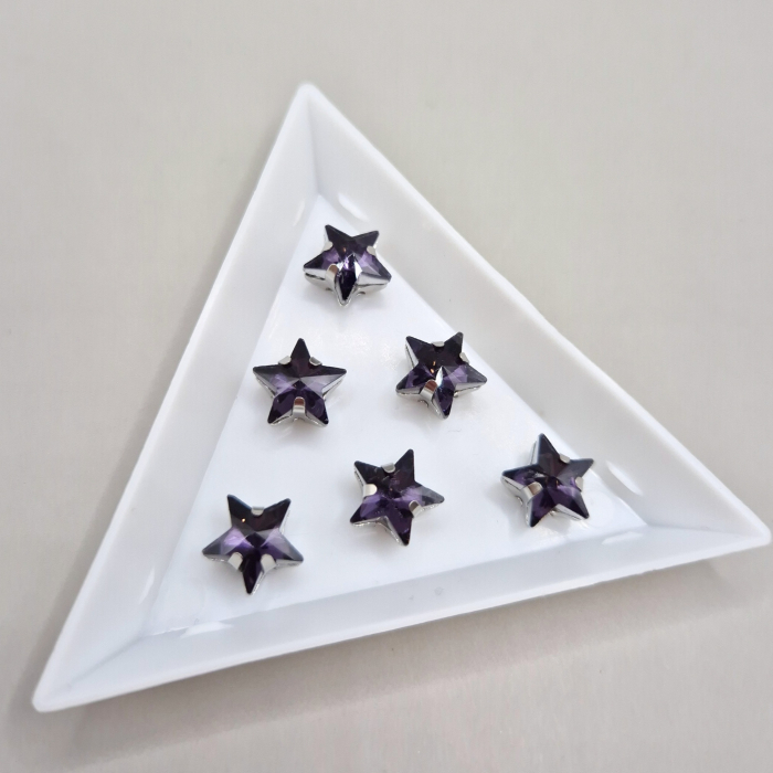 Stras stea 10mm mov [1]