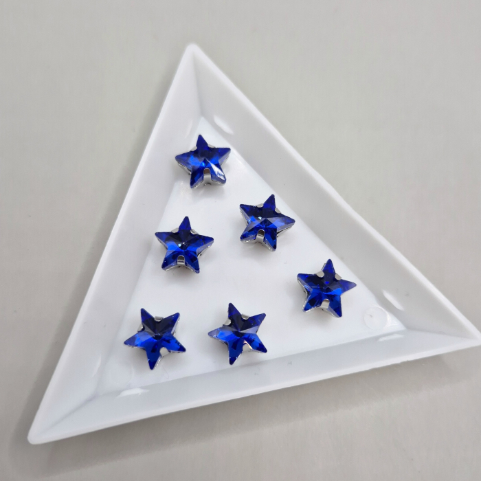 Stras stea 10mm safir [1]