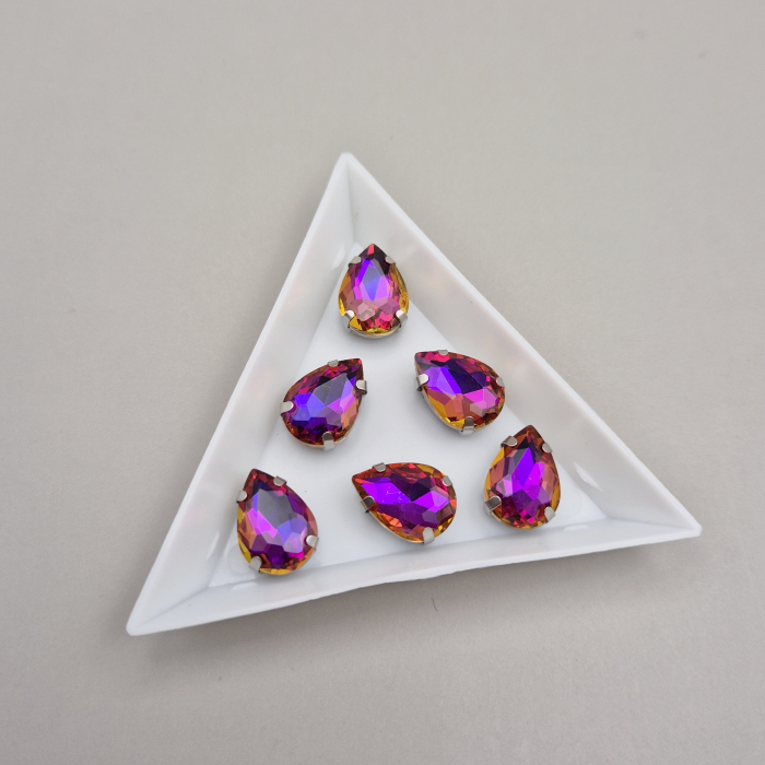 Stras 10x14mm lacrima Topaz RB [1]