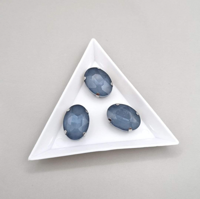 Stras sticla 13x18mm Gri jelly [1]