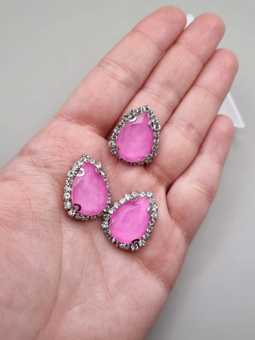 Stras sticla 13x18mm Rose jelly [1]