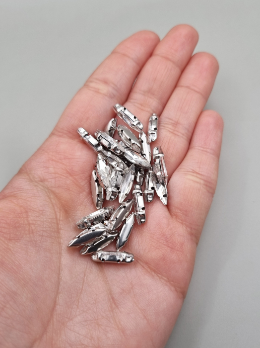 Stras sticla 4x15mm clear [1]