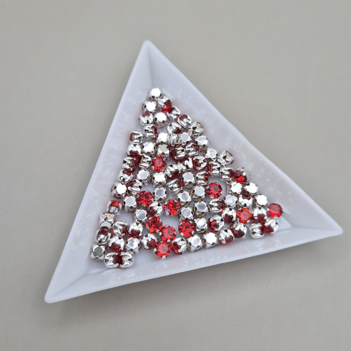 Strasuri Rotunde 4mm Rosu [2]