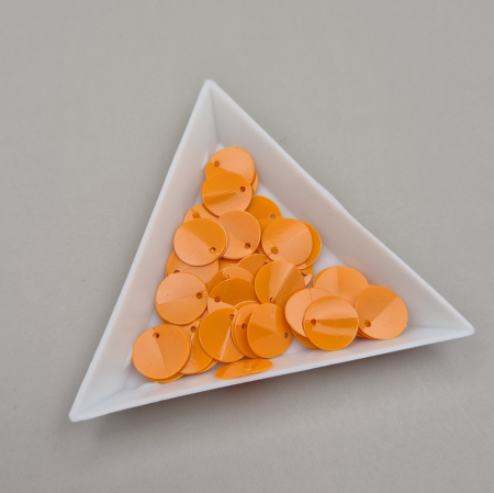 Portocaliu - Paiete indoite 10mm portocaliu