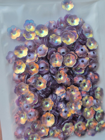 Mov/ violet - Paiete floare cupa 8mm mov AB
