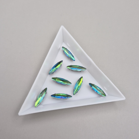 Strasuri Frunza - Stras 4x15mm frunza fruit green RB