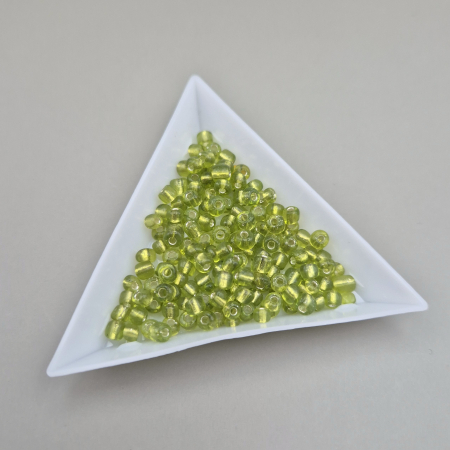 Margele - Margele nisip verde olive ~4mm