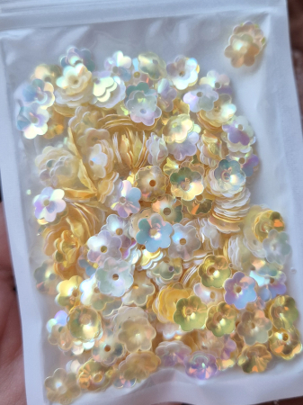 Paiete - Paiete floare cupa 8mm topaz AB